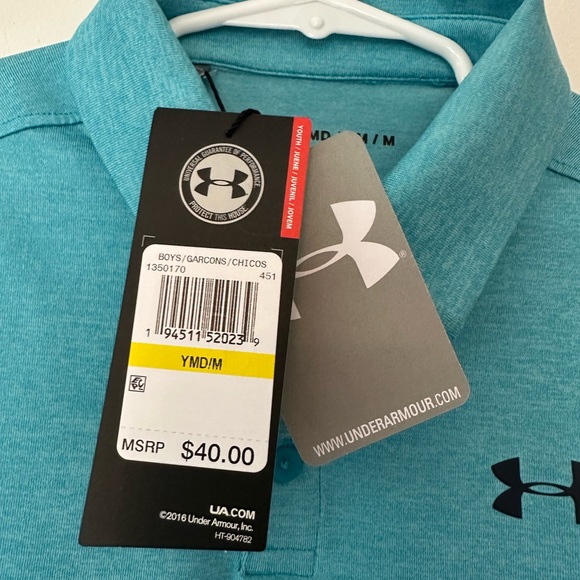 NWT Under Armour Boys Medium Polo - Picture 2 of 3